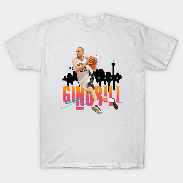 Manu Ginobili T-Shirt by Juantamad